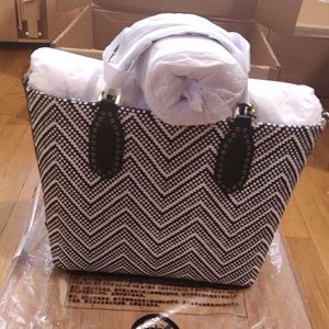 Brooklyn Large Woven Leather Satchel